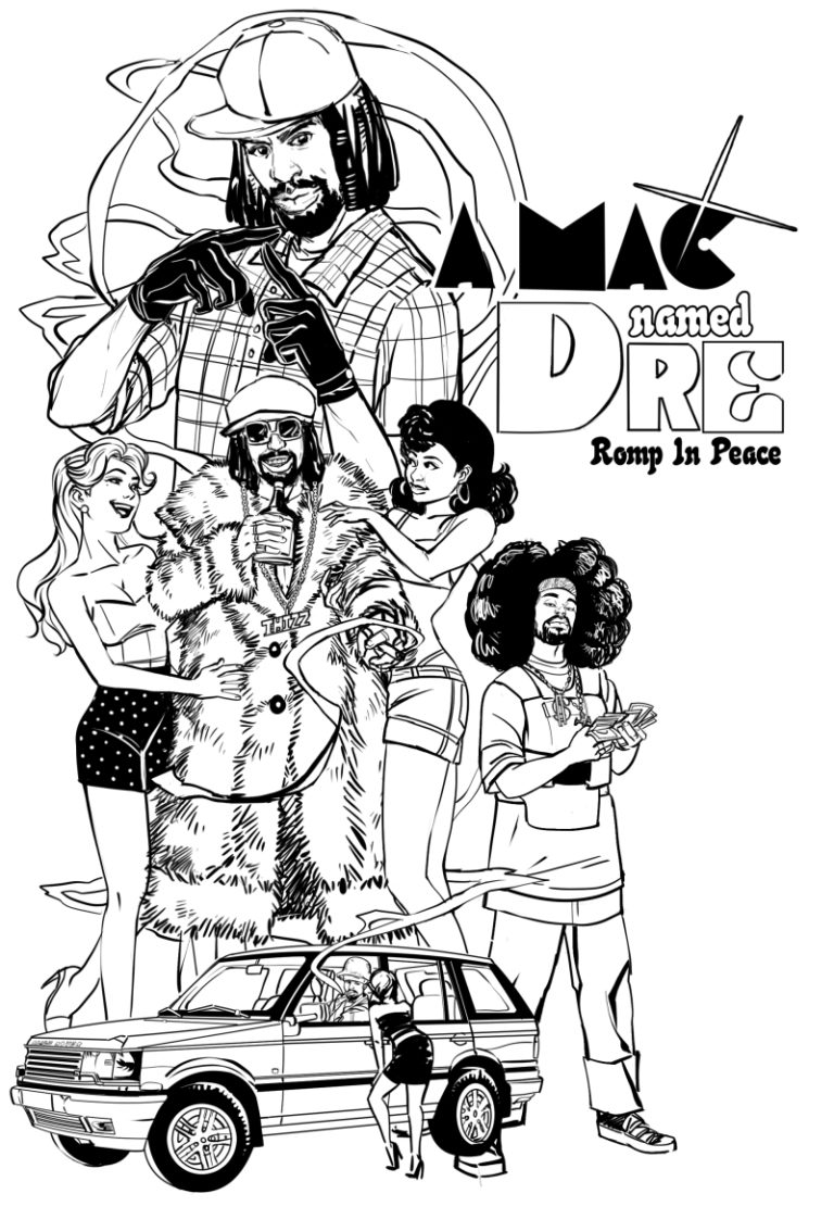 A Mac named Dre commission Andrea Montano Illustration